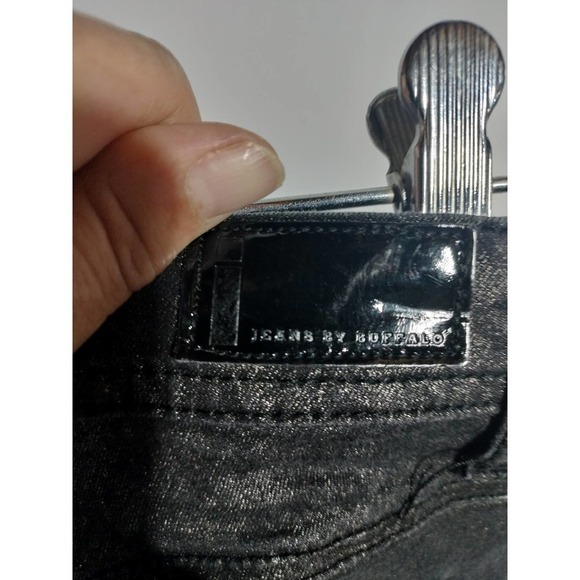 I Jeans by Buffalo Viva Skinny black with gold snake skin accent woman size 10 - Picture 4 of 6